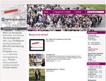 Tablet Screenshot of burgschule-koengen.de